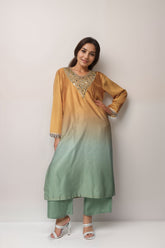 Sunburst Satin Value Added  Kurta Set